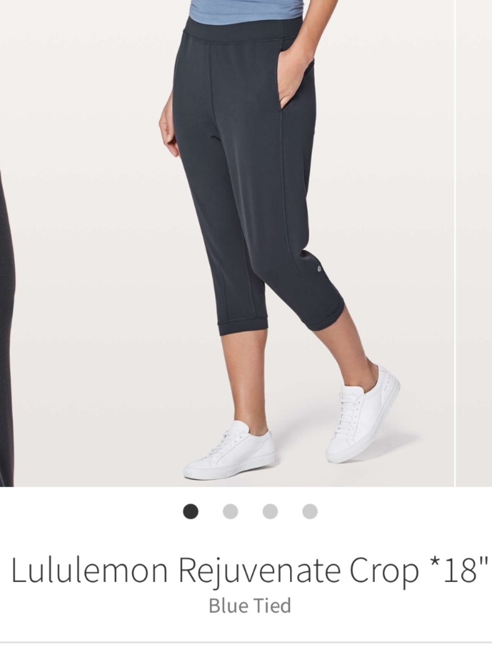 Lululemon Capris Leggings Rejuvena Cropped Women’s size 6 in Gray Nulu material